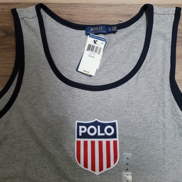 Men's XL Polo Chariots Tank Top - Picture 5 of 6